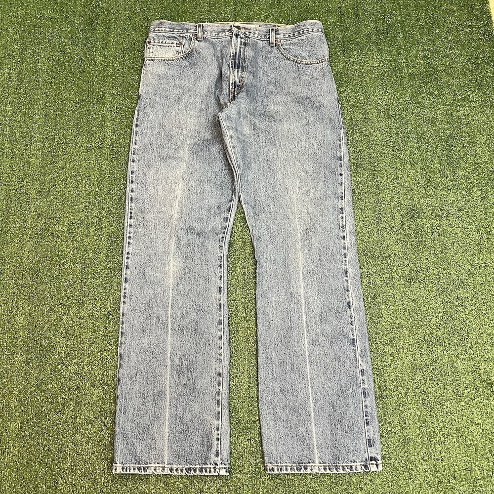Vintage Y2K Levis 517 Bootcut Denim Jeans Light Wash Mens 38x34 Baggy Skater